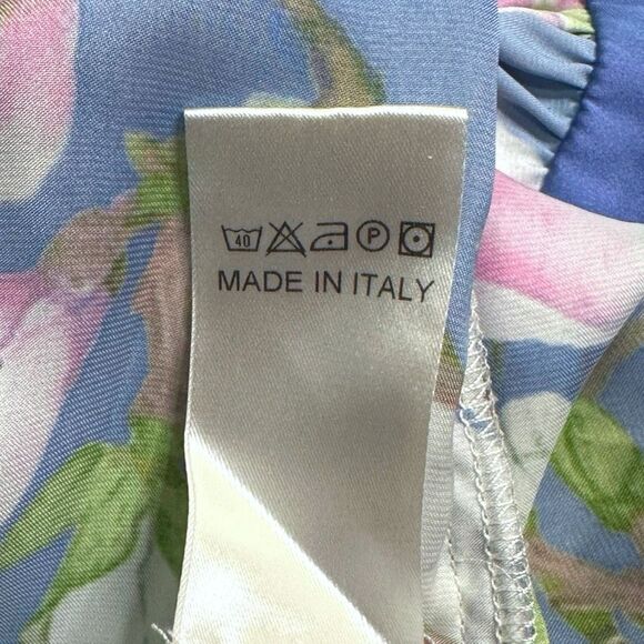 Giovanna Nicolai Floral Drop Waist Maxi Dress - Size 40 (US 4-6) - Picture 9 of 9